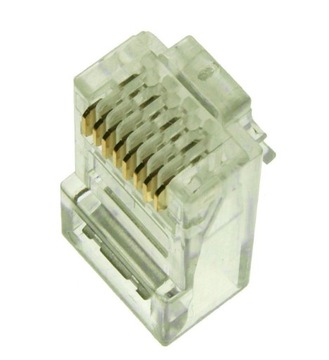 WTYK MODULARNY RJ45 8p8c złącze kat.6e 10szt. 7672