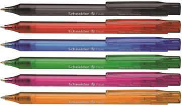 Długopis automatyczny niebieski Schneider mix