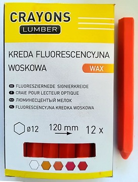 Lubryka kreda kredki kredka fluorescencyjna orange