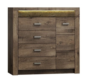 I17 KOMODA SZAFKA Jesion craft biały 108,5 cm