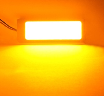 PANEL COB LAMPA LED TAŚMA BA9S 12V 24V W5W ŻÓŁTY