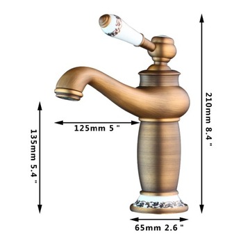 фото ориг. №10, Washbasin faucet freestanding royal orderlies retro golden