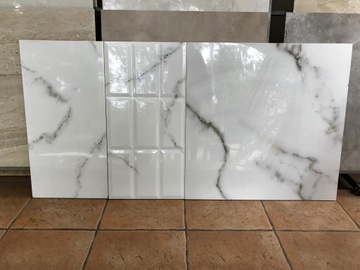 PŁYTKI CALACATTA CARRARA 60X60 POŁYSK 30X60