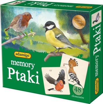 GRA PAMIĘCIOWA MEMORY MEMO PTAKI gra pamięciowa dla dzieci