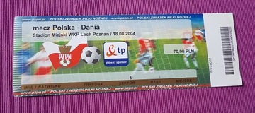 BILET POLSKA - DANIA 2004