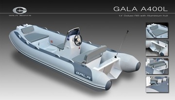 RIB Aluminiowy Profesjonalny Łódź Gala ATLANTIS Deluxe A400L Valmex TOKAREX