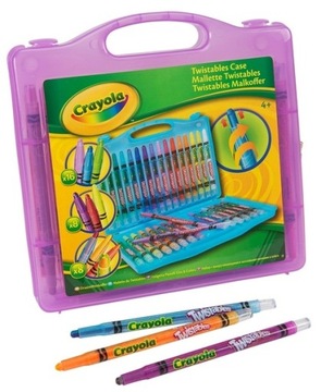 Набор цветных карандашей Crayola Twistables Чемодан TWISTABLES