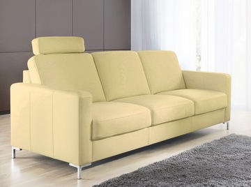 SOFA 3F BASIC ETAP SOFA SKÓRA BEŻOWA HIT
