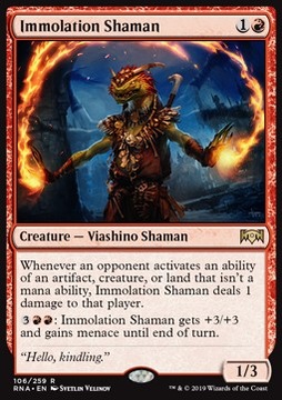 Immolation Shaman - obrażenia za zdolności @@@@