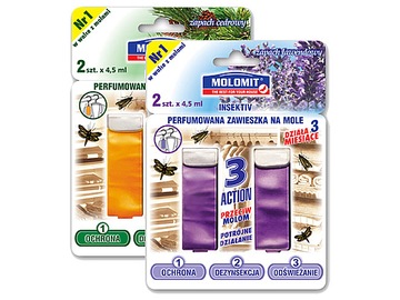 4 SZTUKI MOLOMIT PERFUMOWANA ZAWIESZKA NA MOLE MIX