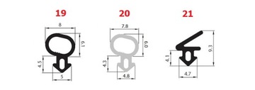 Уплотнители оконные VEKA S-835x