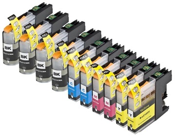 TUSZE DO DRUKARKI BROTHER DCP-J132W DCP-J152W DCP-J552DW DCP-J752DW LC123