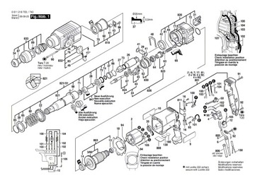 Переключатель BOSCH GBH 2-24 2 DSR DFR RLE GSH 500 CSB