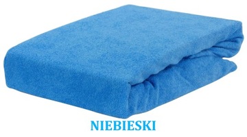 PRZEŚCIERADŁO FROTTE Z GUMKĄ 140x200 NIEBIESKIE