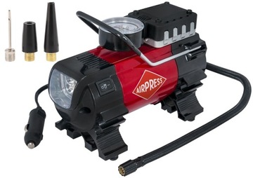 AIRPRESS Sprężarka tłokowa 12V KOMPRESOR POMPKA