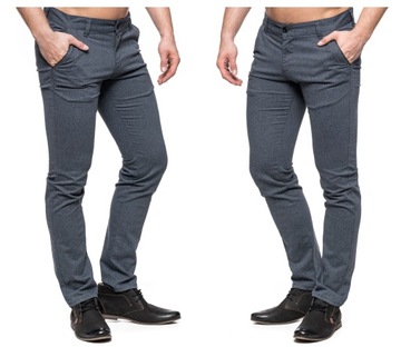 SPODNIE MĘSKIE CHINOSY VANKEL JEANS 046 - 84cm/L32