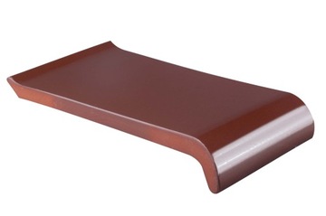 Parapety Ceramiczne Zewnętrzne 16 cm CIEMNY BRĄZ