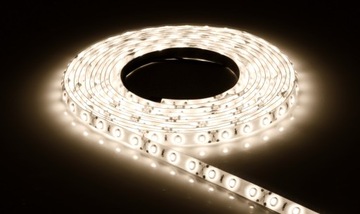 СВЕТОДИОДНАЯ ЛЕНТА 5050 300LED 5M IP20 12V ТЕПЛЫЙ БЕЛЫЙ