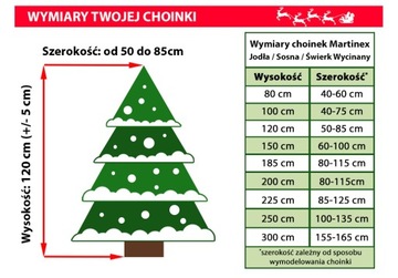 Choinka sztuczna Świerk Natura 180 cm Choinki SZTUCZNE Naturalny swierk