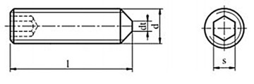 Установочный винт с потайной головкой черный M12x25 DIN914 2 шт.