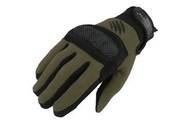 Rękawice taktyczne wojskowe Shield OCHRONA Kostek KEVLAR Skóra S