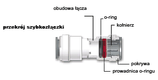 Колено 1/8 дюйма + обратный клапан + зажим