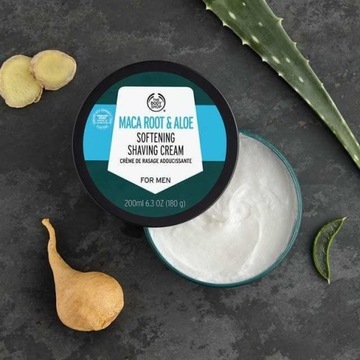 THE BODY SHOP MACA ROOT & ALOE КРЕМ ДЛЯ БРИТЬЯ Крем и кисточка для бритья