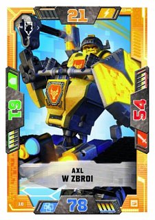 karta nr10 Axl w zbroi lego nexo knights 2