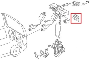 РУЧКА ЗАДНЕЙ ДВЕРИ БАГАЖНИКА MERCEDES VITO