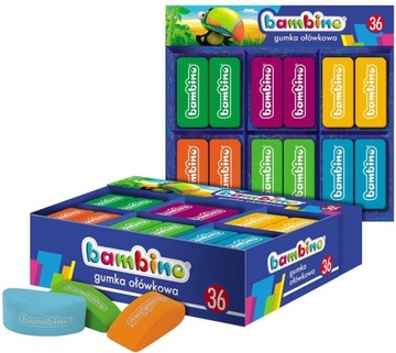 Gumka Do Mazania Ścierania Miękka MIX Kolorów Bambino