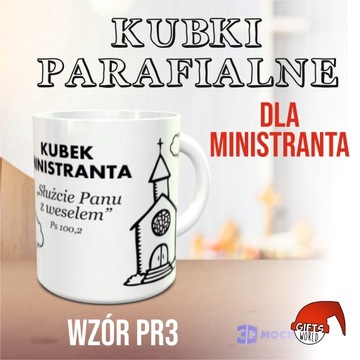 Kubek ministranta, prezent dla księdza, parafia