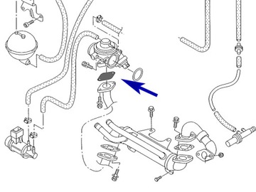 Заглушка EGR VW Audi Skoda Seat Ford 1.9 2.5 TDI