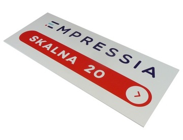 tablica reklamowa nadruk UV płyta PCV 5mm 80x36cm