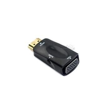 Переходник, переходник PLUG HDMI на GN VGA (D-SUB)