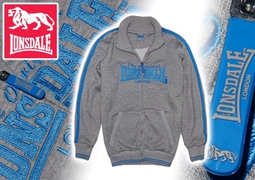 LONSDALE *** super BLUZA na ZIP logo *** 134-140