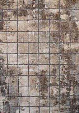 GRUBY DYWAN DWUPOZIOMOWY MALLORCA 120X170 KWADRATY