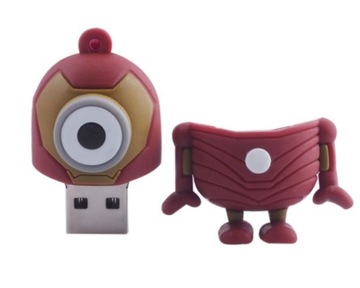 PENDRIVE USB 64 GB MINIONKI IRONMAN BAJKA BOHATER