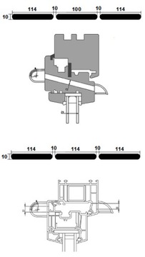 Оконные форточки VT 101 СВЕТЛО-КОРИЧНЕВЫЙ/БЕЛЫЙ