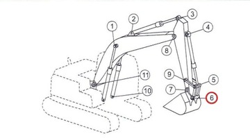 ПИН KOMATSU PC200 PC210 220 270, 2057073270