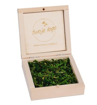 Pudełko drewniane na pendrive etui ślubne + grawer