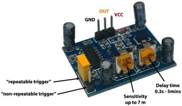 ДАТЧИК ДВИЖЕНИЯ, ПИР-СЕНСОР-ДЕТЕКТОР HC-SR501