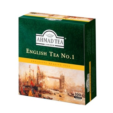 Ahmad Tea ENGLISH TEA NO.1 100 torebek z zawieszką