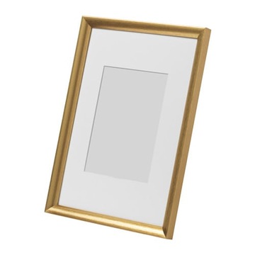 IKEA SILVERHOJDEN RAMKA ZŁOTA 21x30 SHABBY