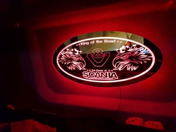 Светодиодное зеркало, SCANIA, 24 В TIR, с подсветкой и светящимся светом