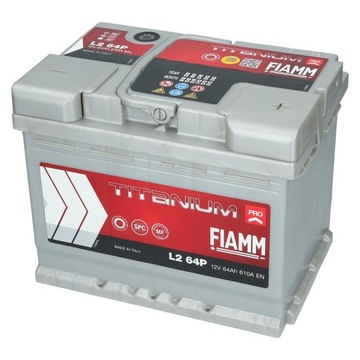 Аккумулятор FIAMM Titanium PRO L2 64P 64Ah 610A P+