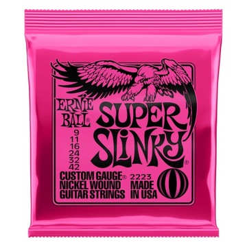 Ernie Ball Super Slinky 2223 struny do elektryka