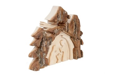 Деревянная конюшня, декоративный рождественский вертеп