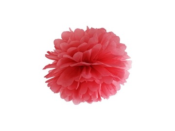 POMPONY Bibułowe Kule 25cm - Czerwony PP25-007