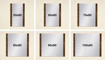 Мебель для ванной комнаты FOKUS, зеркало из старинного дерева 80x60