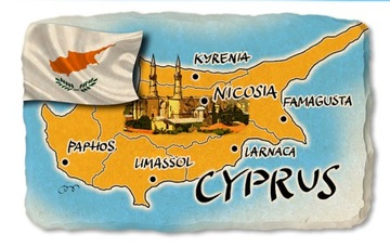 CYPR CYPRUS pamiątka magnes na lodówkę kamień 453